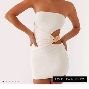 Peppermayo Cream and Black shell dress